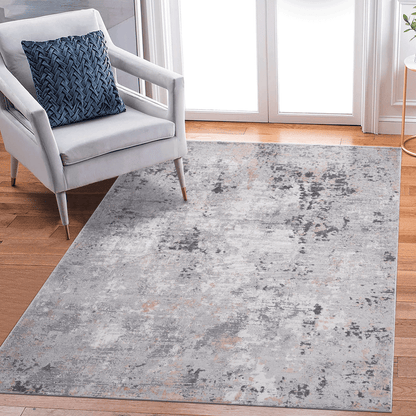 MARFI Collection 5X7 Grey / Multi / Abstract Area Rug image 1