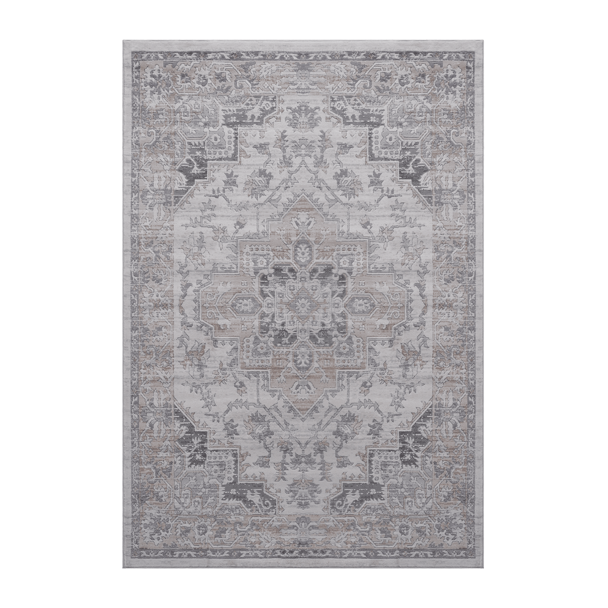 MARFI Collection 5X7 Ivory / Beige / Oriental Area Rug image 2