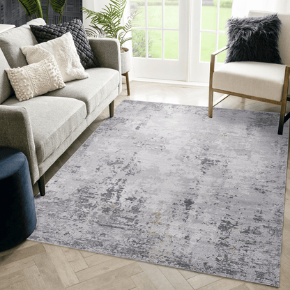 MARFI Collection 5X7 Ivory / Sand / Abstract Area Rug image 1