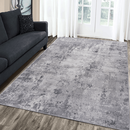 MARFI Collection 5X7 Light Grey / Abstract Area Rug image 1