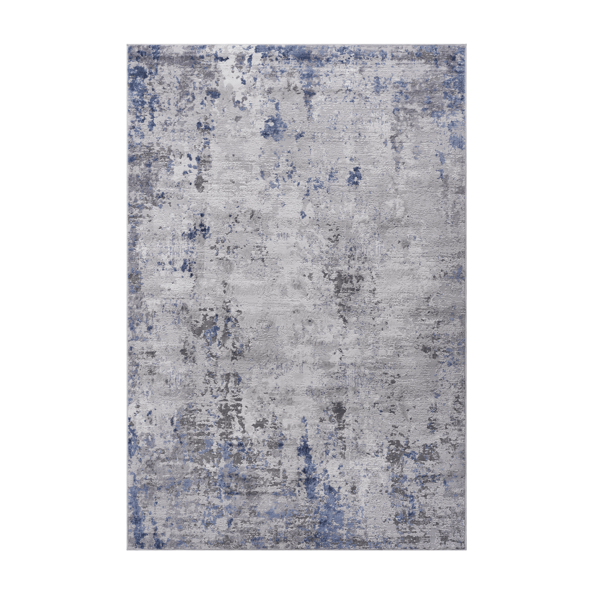 MARFI Collection 6X9 Silver / Blue / Abstract Area Rug image 2