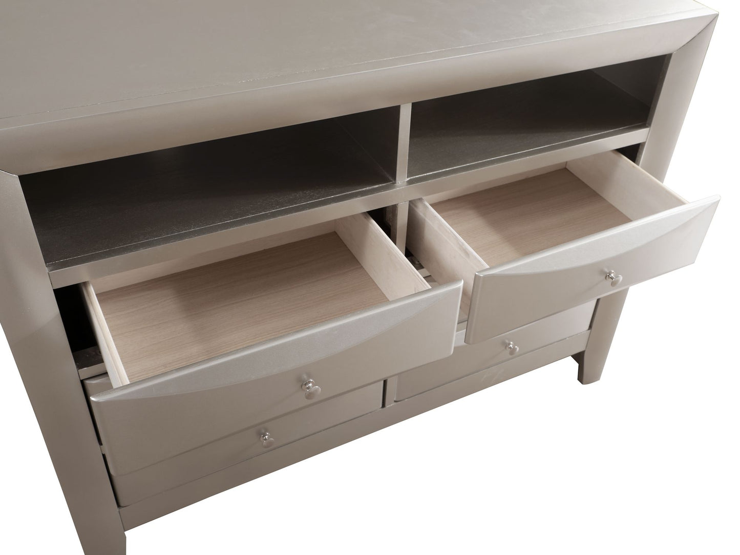 Marilla G1503-TV2 Media Chest , Silver Champagne image 6