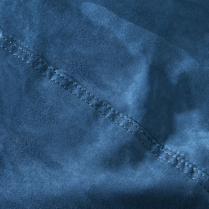 Marlin 6.5 Foot Suede Cylindrical Bean Bag, Midnight Blue image 3