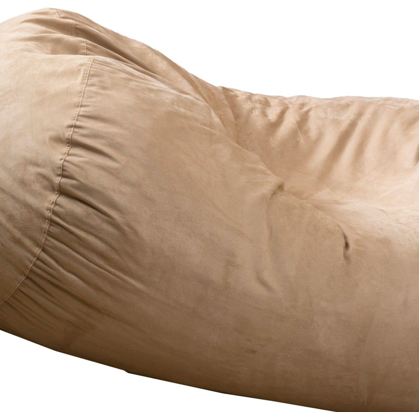 Marlin 6.5 Foot Suede Cylindrical Bean Bag, Tuscany image 4