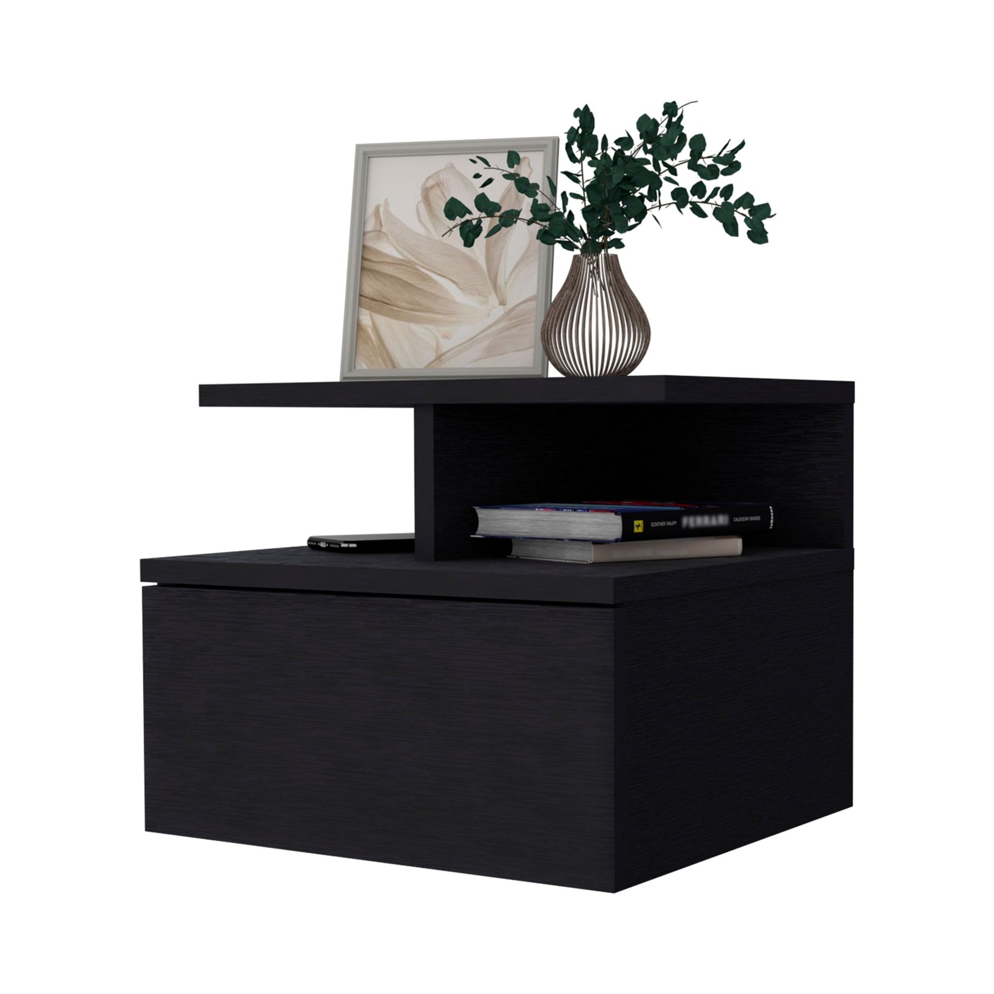 Mason Wenge 1-Drawer Floating Nightstand image 5