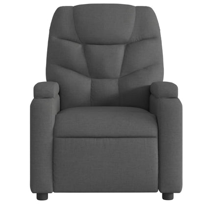 Massage Recliner Chair Dark Gray Fabric image 4
