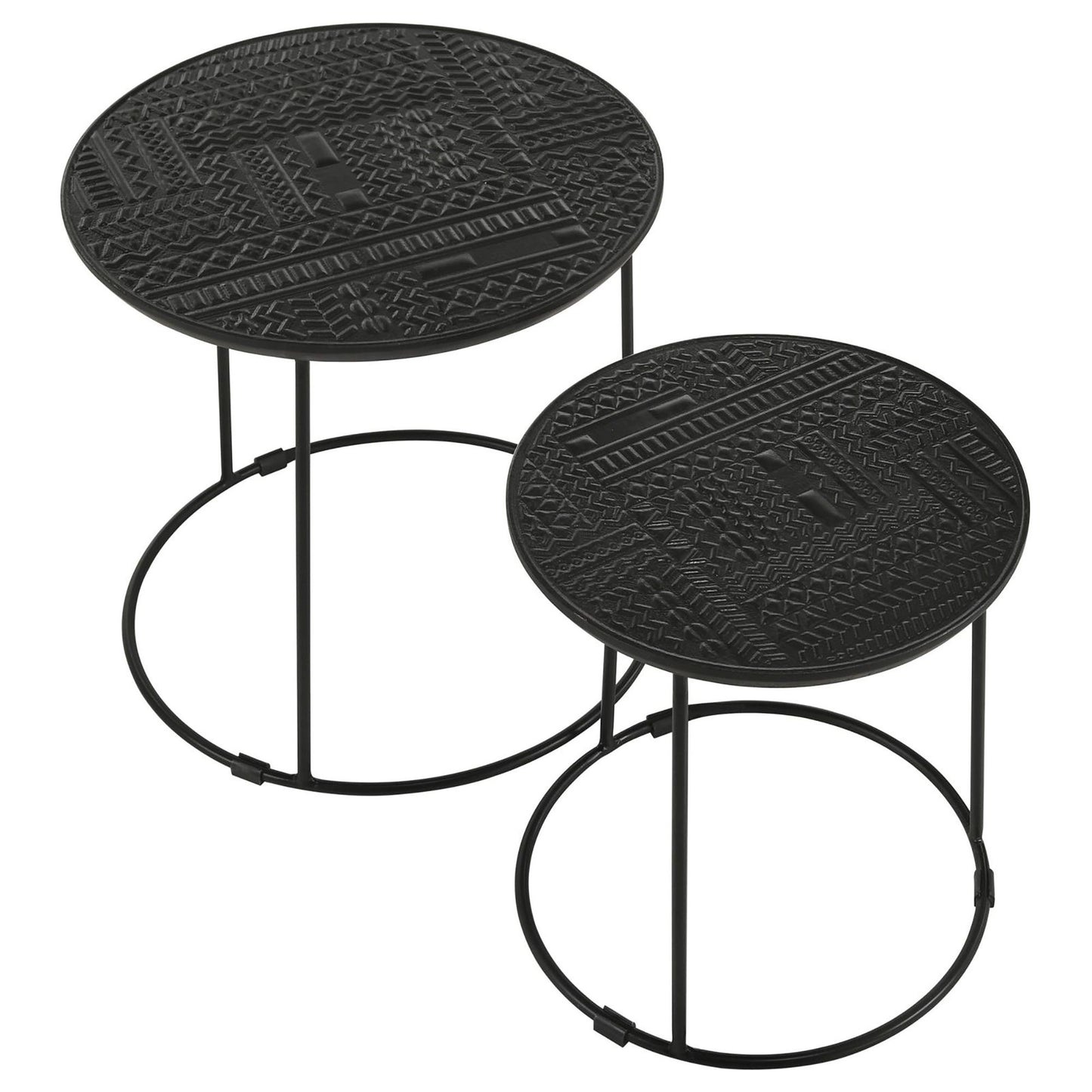 Matte Black 2-Piece Nesting Table image 7