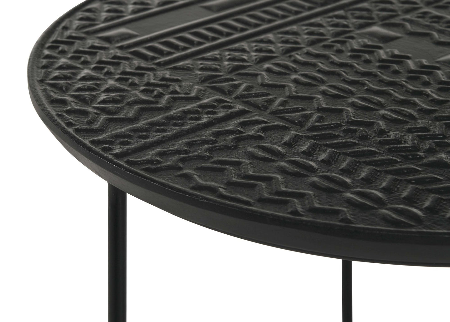 Matte Black 2-Piece Nesting Table image 9