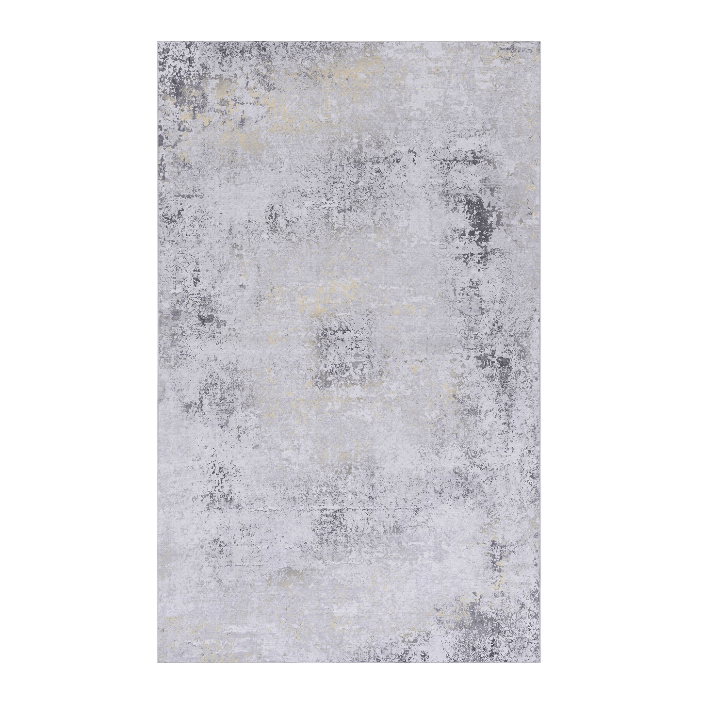MAVAL Gold Washable Rug 8x10 Area Rug (Gray+Gold, 8' x 10') image 2
