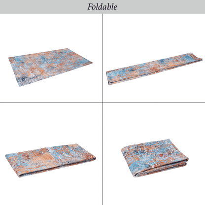 MAVAL Multi Washable Rug 6x9 Area Rug (Multi, 6' x 9') image 9