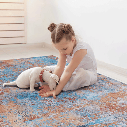 MAVAL Multi Washable Rug 6x9 Area Rug (Multi, 6' x 9') image 6