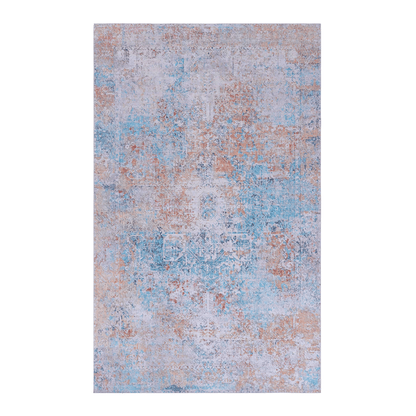MAVAL Yellow Washable Rug 6x9 Area Rug (Yellow, 6' x 9') image 2