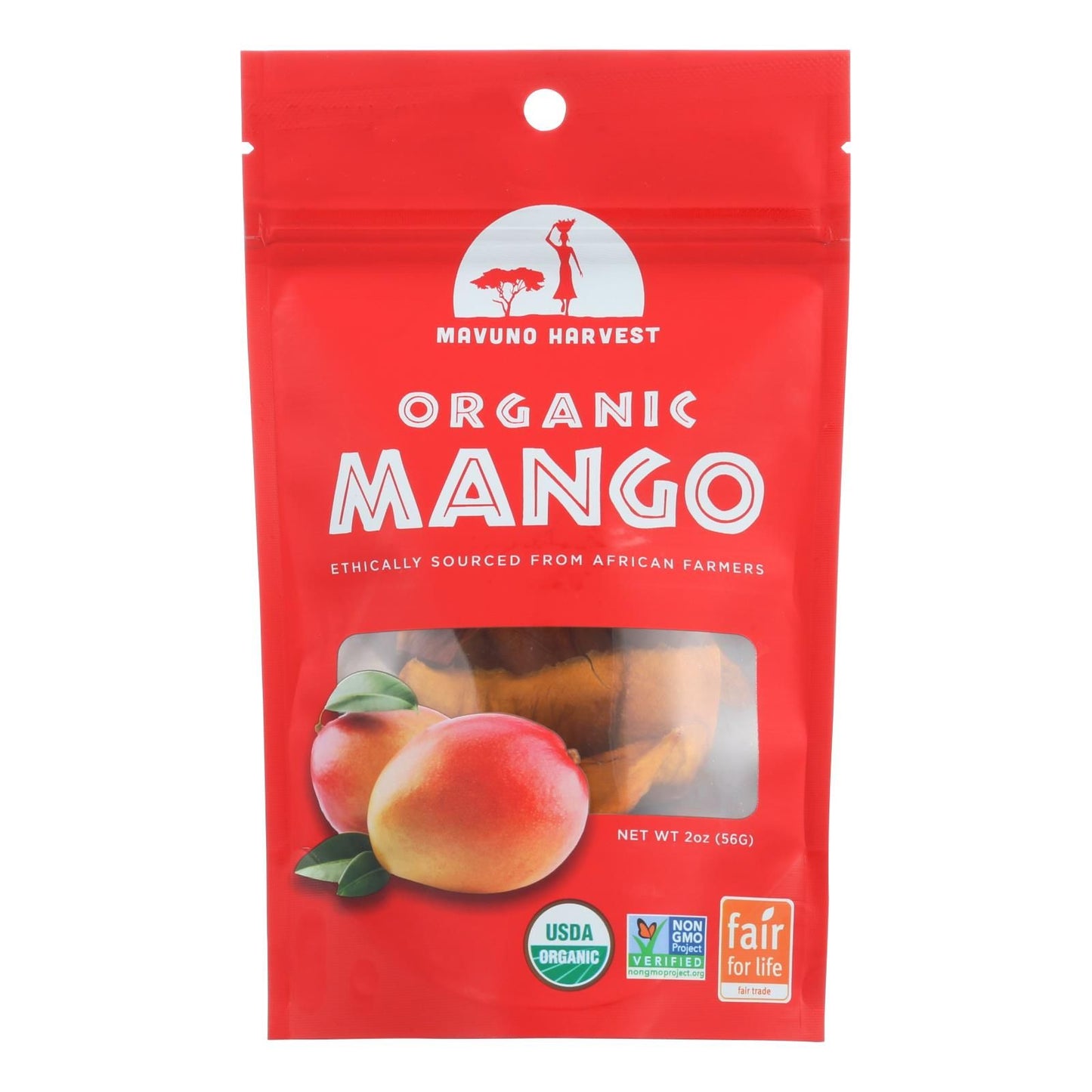 Mavuno Harvest Gluten - Free Dried Mango - Case Of 6 - 2 Oz. image 1