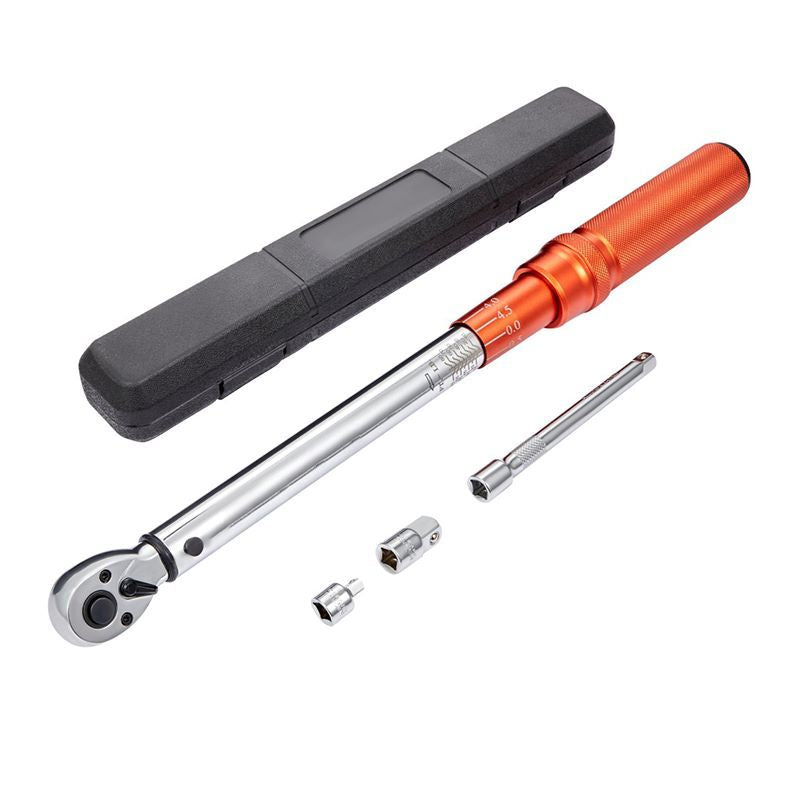 Mechanical Dual Range Scales Torque Wrench Kit with Adapters Extension Rod image 8