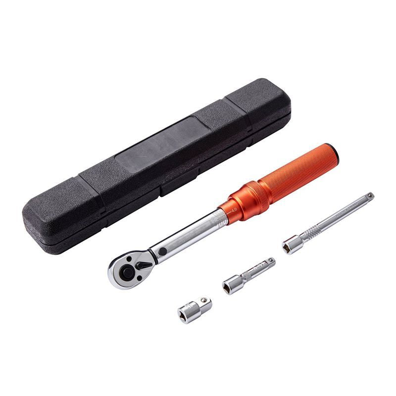 Mechanical Dual Range Scales Torque Wrench Kit with Adapters Extension Rod image 1