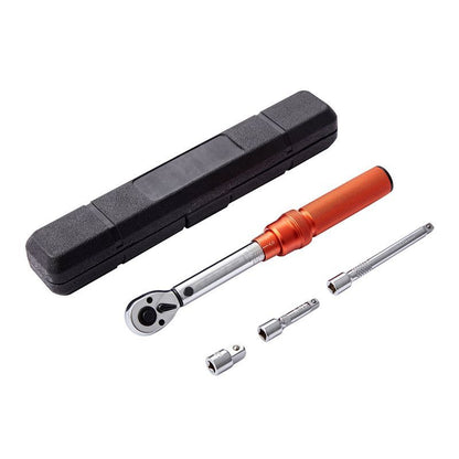 Mechanical Dual Range Scales Torque Wrench Kit with Adapters Extension Rod image 1