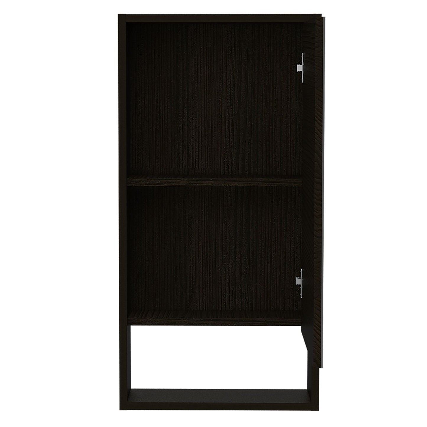 Medicine Cabinet Irvine, One External Shelf, Black Wengue Finish image 3
