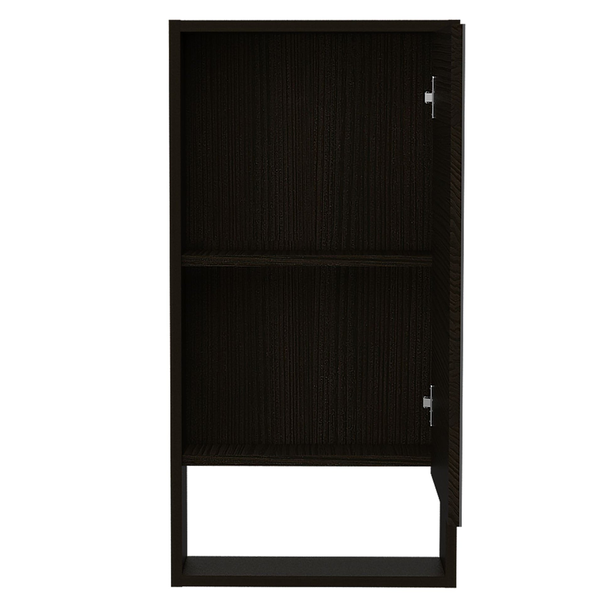 Medicine Cabinet Irvine, One External Shelf, Black Wengue Finish image 3
