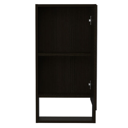 Medicine Cabinet Irvine, One External Shelf, Black Wengue Finish image 3