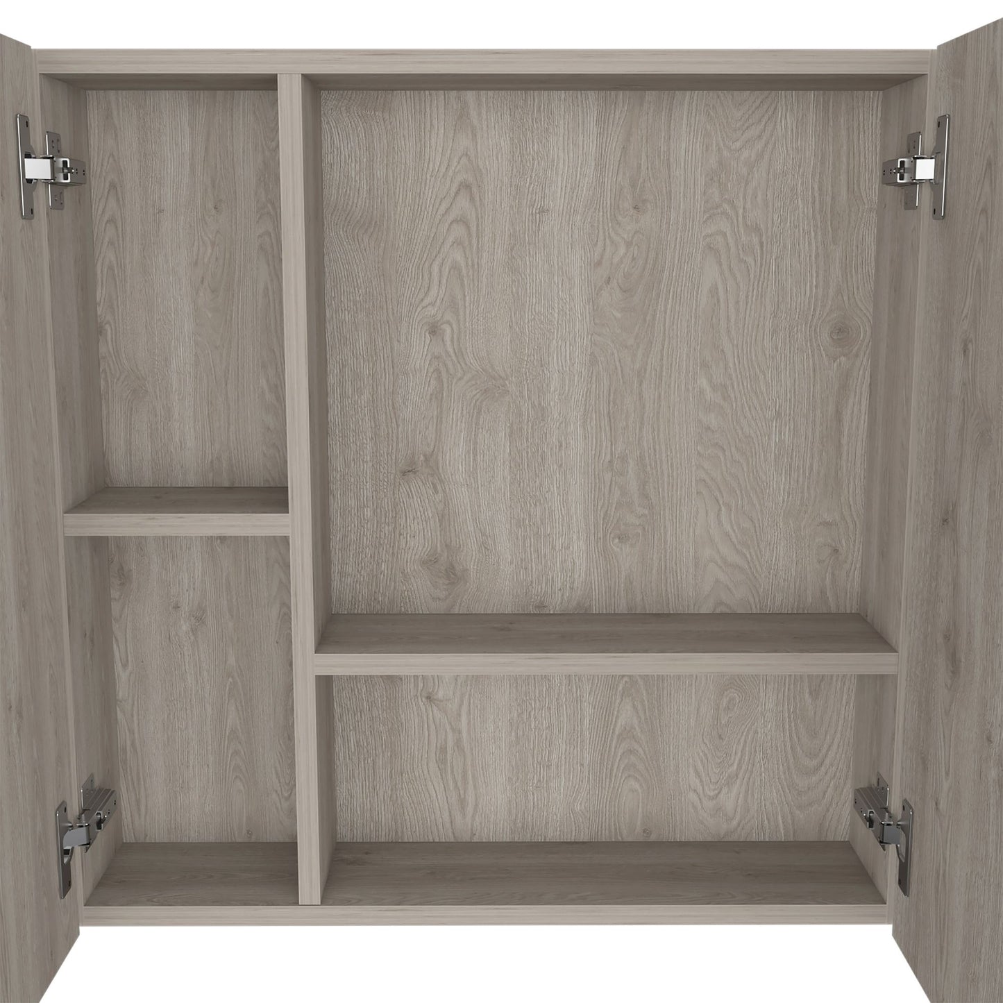 Medicine Cabinet Prague, Four Internal Shelves, Single Door, Light Gray Finish image 4
