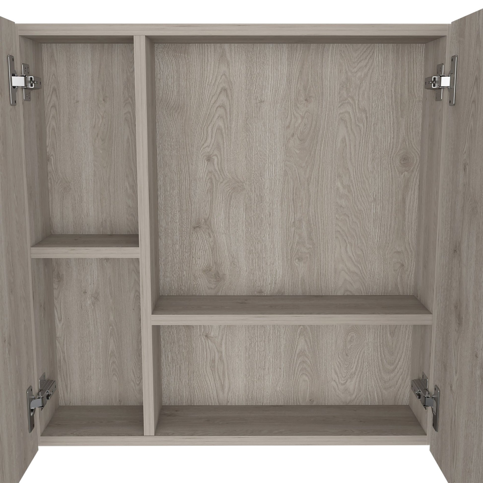 Medicine Cabinet Prague, Four Internal Shelves, Single Door, Light Gray Finish image 4