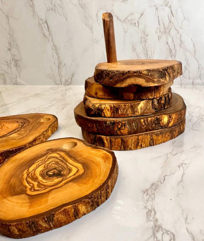 Mediterranean Olive Wood Ultimate Kitchen Collection - 25-Piece Luxury Handcrafted Cooking, Dining and Serving Accessori image 5