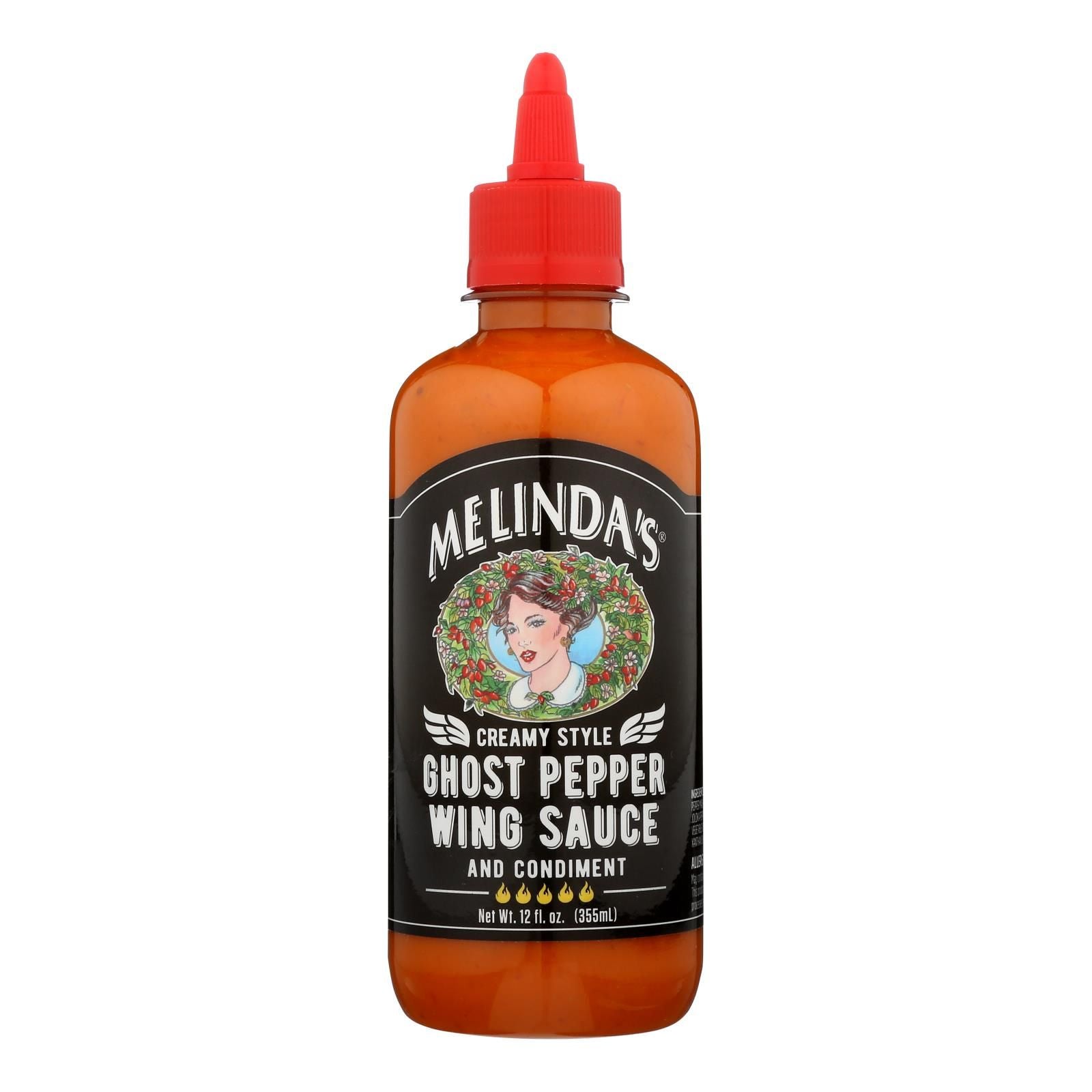 Melinda's - Wing Sauce Creamy Ghost Peppr - Case Of 6 - 12 Oz image 1