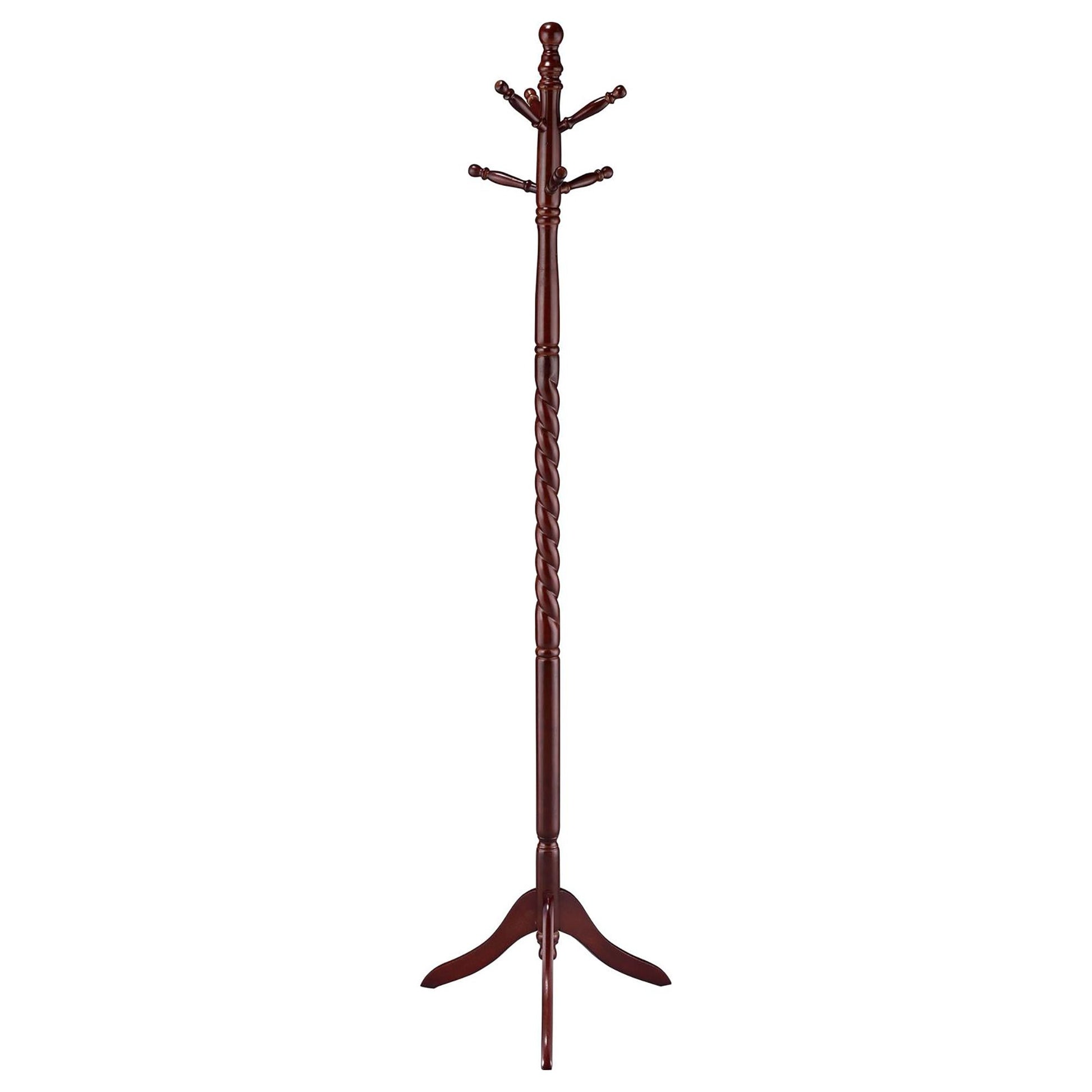 Merlot Coat Rack with Twisted Post image 2