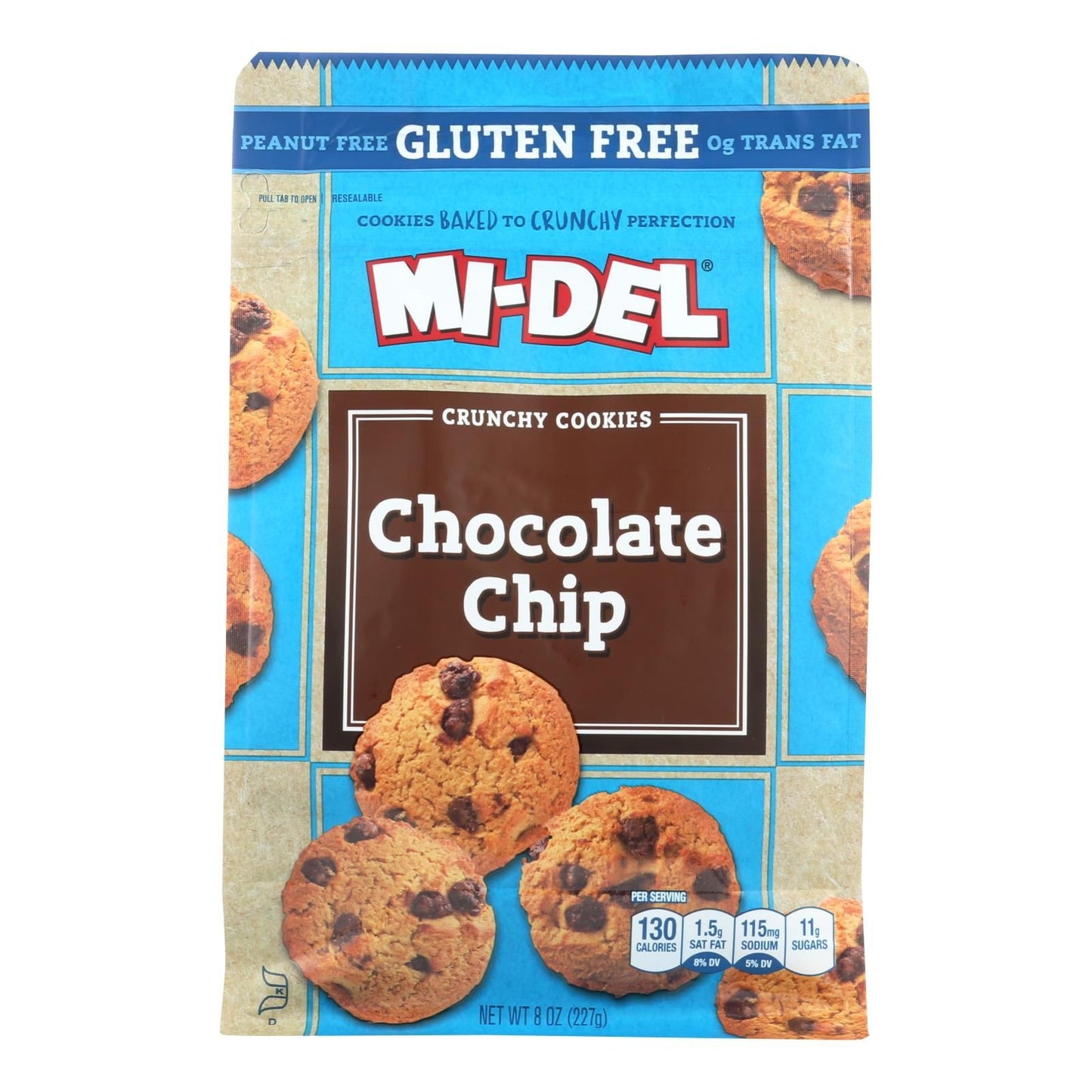 Mi-del's Gluten-free Chocolate Chip Crunchy Cookies - Case Of 8 - 8 Oz image 1
