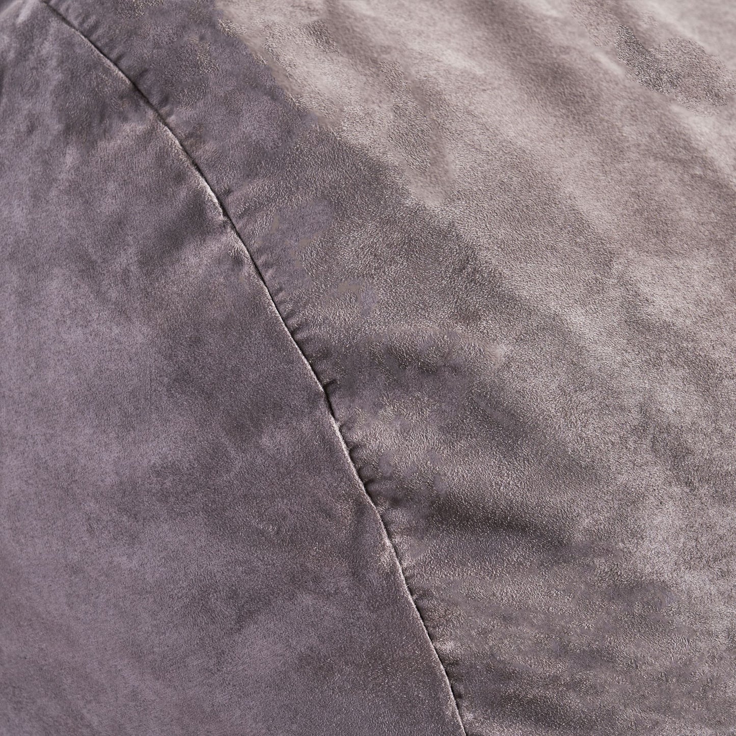 Michael 4 Foot Cylindrical Suede Bean Bag, Charcoal image 2