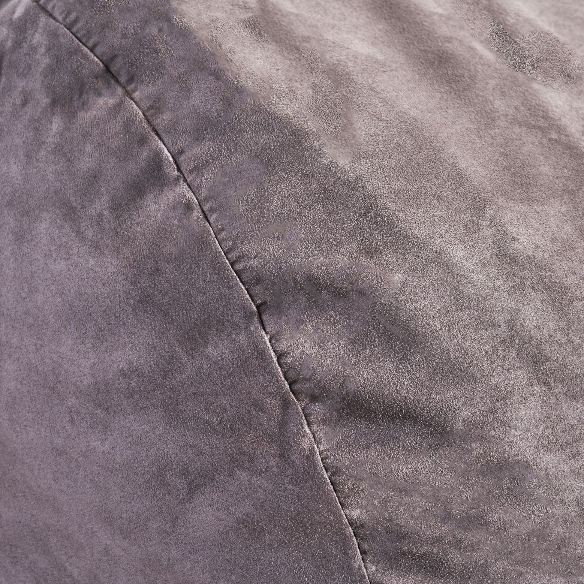 Michael 4 Foot Cylindrical Suede Bean Bag, Charcoal image 2