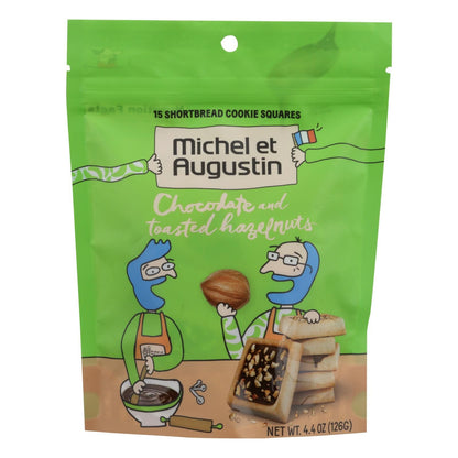 Michel Et Augustin - Cookie Chocolate Hazelnut 15 Sq - Case Of 6 - 4.4 Oz image 1