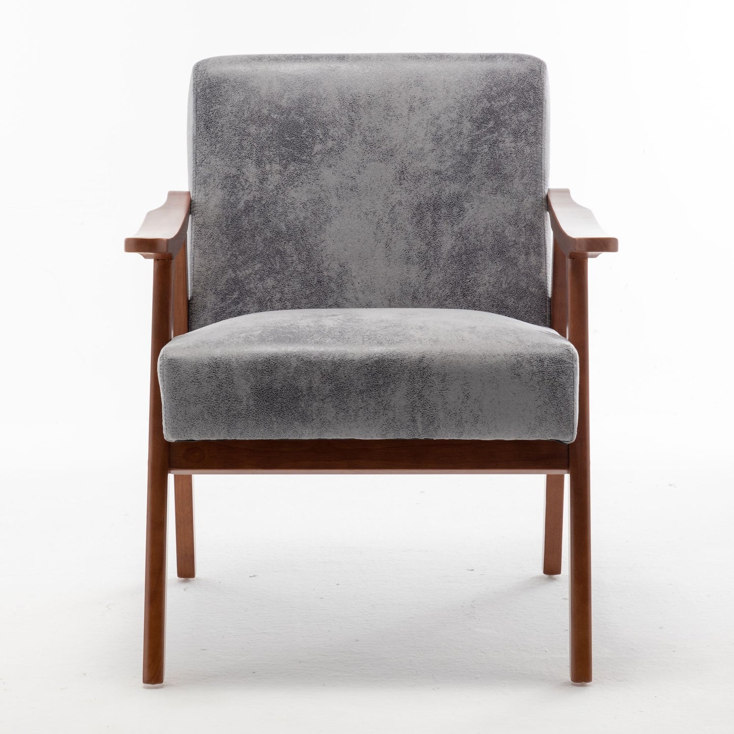 Mid-Century Modern Chair, Living Room Chair with Solid Wood Frame, Accent Chair Extra-Thick Backrest, Wingback Chair for image 15