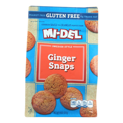 Midel Cookies - Ginger Snaps - Case Of 8 - 8 Oz image 1