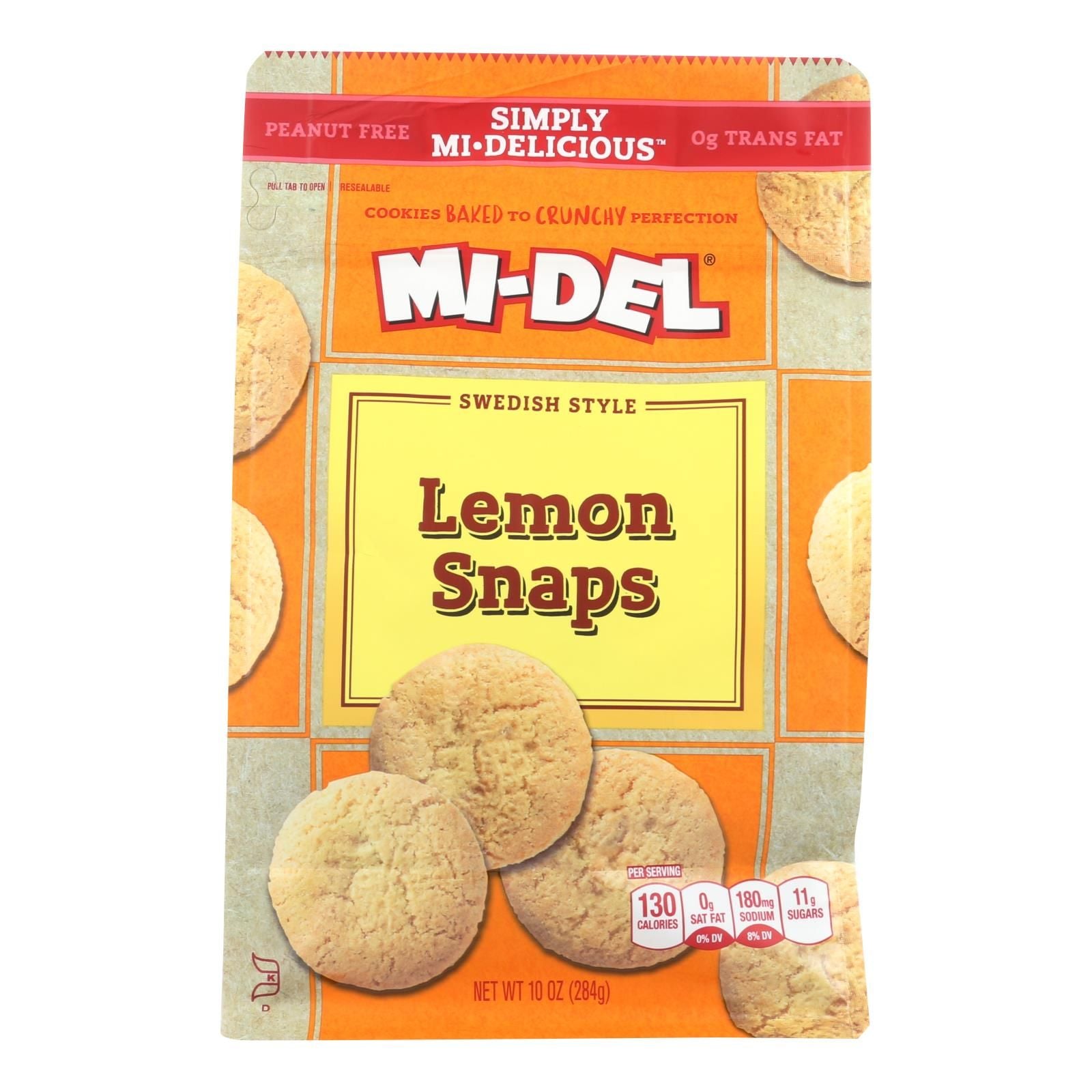 Midel Cookies - Lemon Snaps - Case Of 8 - 10 Oz image 1