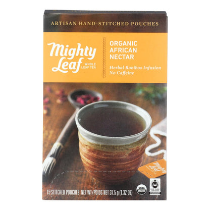 Mighty Leaf Tea - Tea Afrcn Nctr Stched - Case Of 6 - 15 Bag image 1