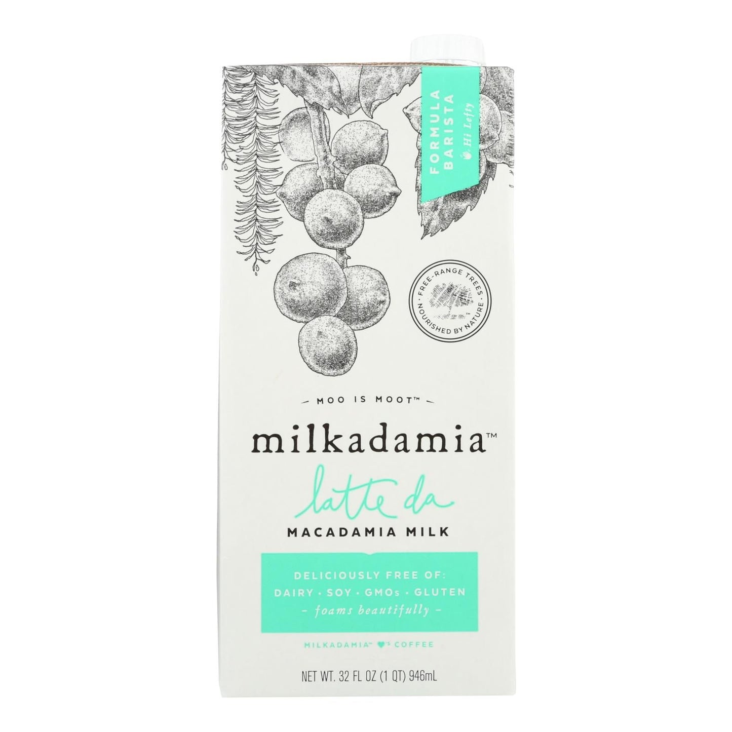 Milkadamia Macadamia Milk In Latte Da Barista - Case Of 6 - 32 Fz image 1