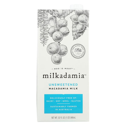 Milkadamia Milk - Unsweetened - Case Of 6 - 32 Fl Oz. image 1