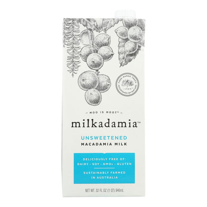 Milkadamia Milk - Unsweetened - Case Of 6 - 32 Fl Oz. image 2