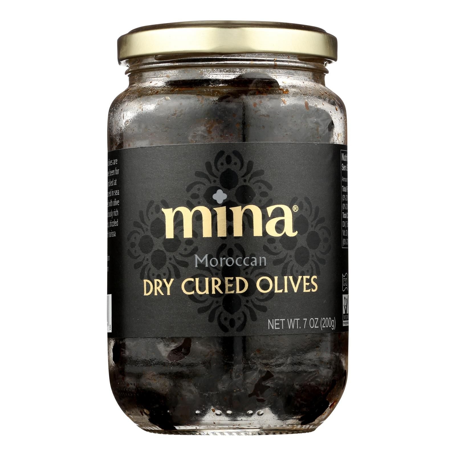 Mina - Olives Black Dry Cured - Case Of 6 - 7 Oz image 1