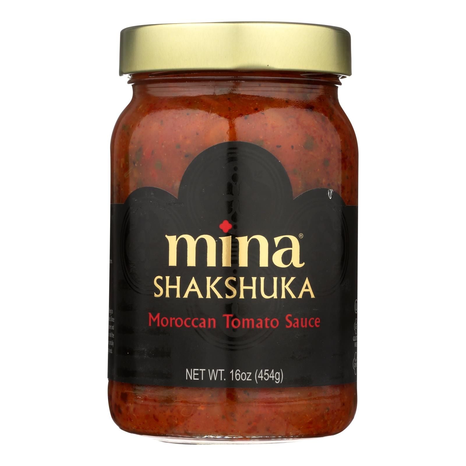 Mina's Shakshuka Moroccan Tomato Sauce - Case Of 6 - 16 Fz image 1