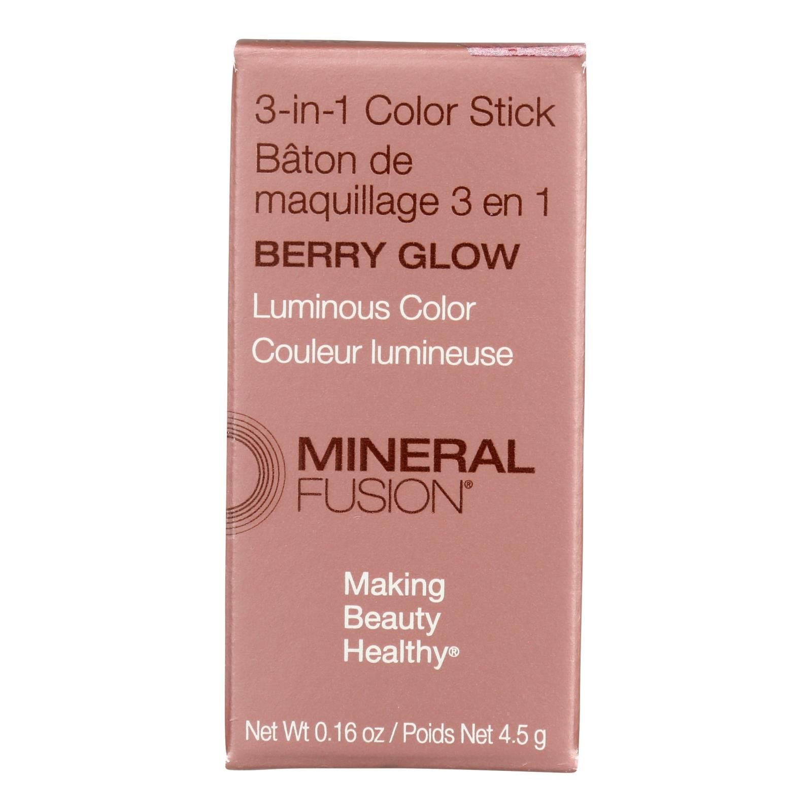 Mineral Fusion - Color Stk 3-in-1 Berry Glow - 1 Each-.16 Oz image 1
