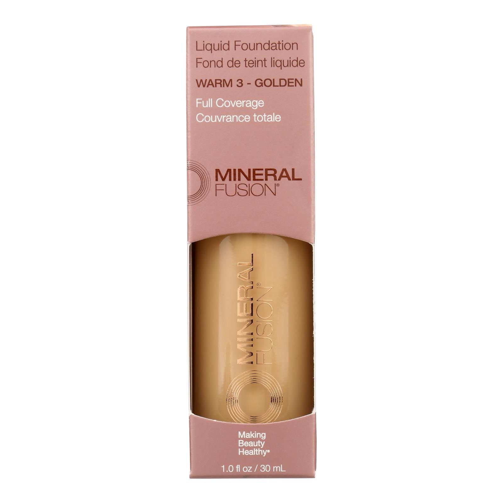 Mineral Fusion - Mkup Liquid Foundation Warm3 - 1 Each-1 Fz image 1