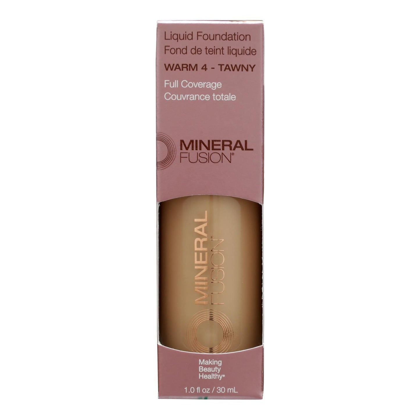 Mineral Fusion - Mkup Liquid Foundation Warm4 - 1 Each-1 Fz image 1