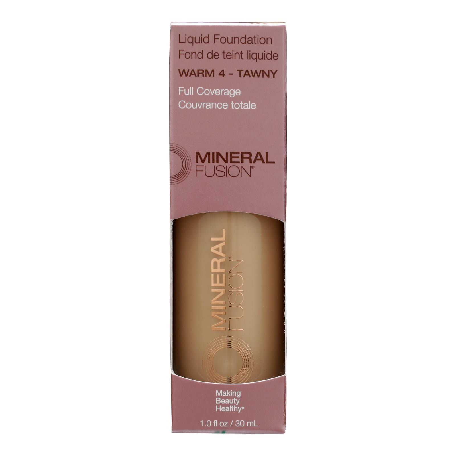 Mineral Fusion - Mkup Liquid Foundation Warm4 - 1 Each-1 Fz image 1