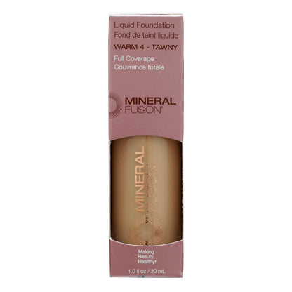 Mineral Fusion - Mkup Liquid Foundation Warm4 - 1 Each-1 Fz image 1