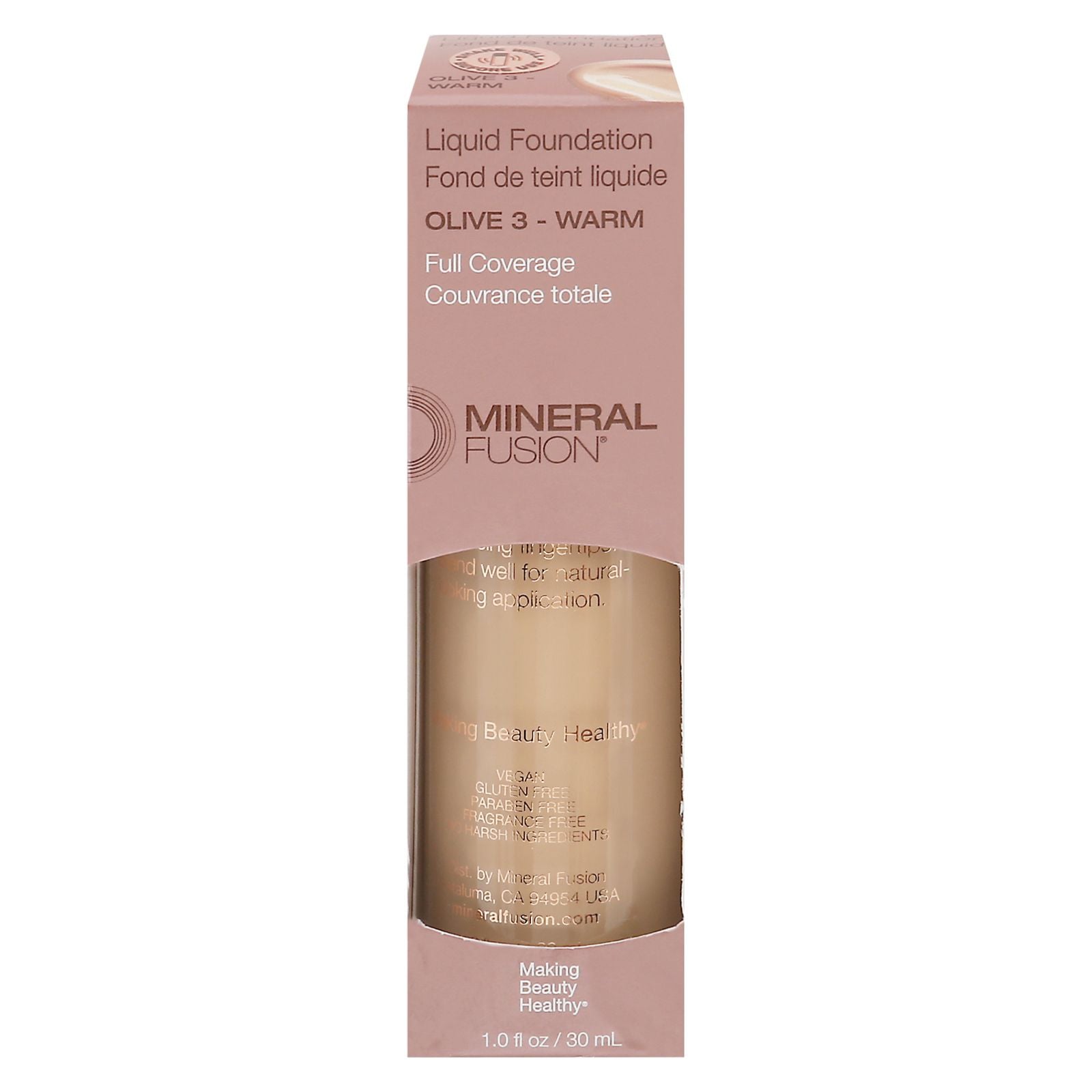 Mineral Fusion - Mkup Liquid Foundtn Olive 3 - 1 Each-1 Fz image 1