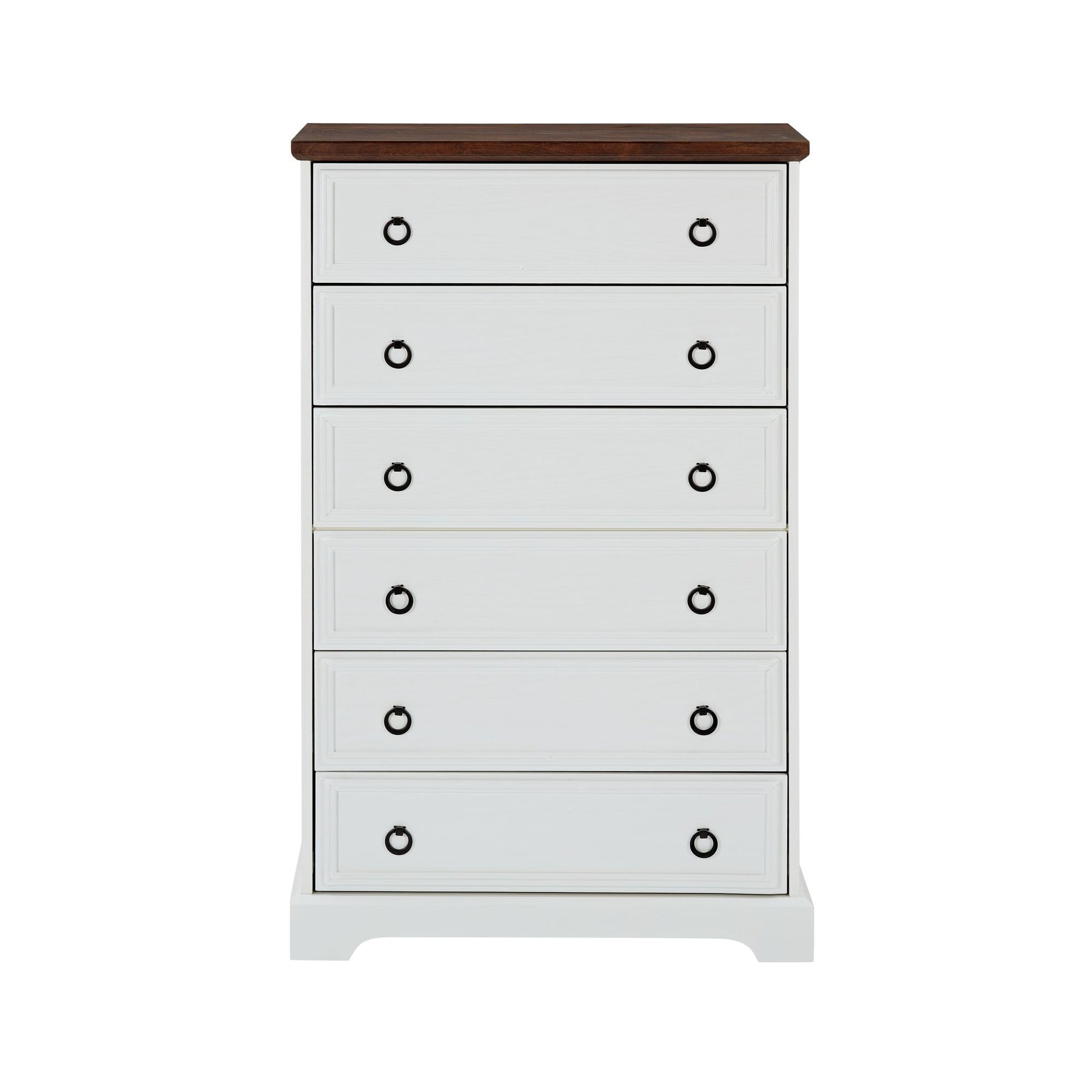 Modern 6 Drawer Dresser, Dressers for Bedroom, Tall Chest of Drawers Closet Organizers & Storage Clothes - Easy Pull Han image 9