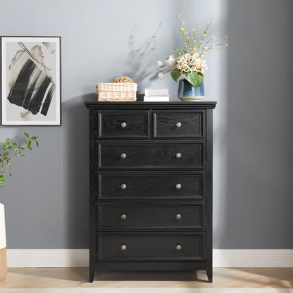 Modern 6 Drawers Dresser 6 Drawers Cabinet,Chest of Drawers Closet Organizers and Storage Clothes Storage Drawers Cabine image 1