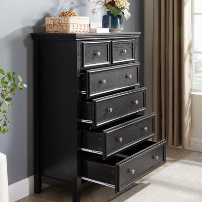 Modern 6 Drawers Dresser 6 Drawers Cabinet,Chest of Drawers Closet Organizers and Storage Clothes Storage Drawers Cabine image 3